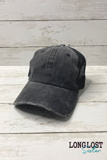 Small Town Big Heart Distressed Ball Cap